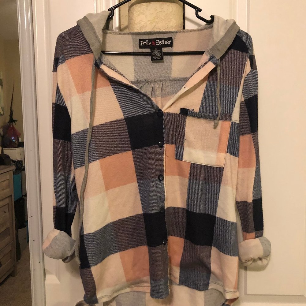 flannel button down
